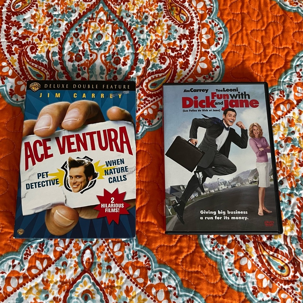 3/$25 🍿 Ace Ventura and Fun with Dick and Jane DVD Set